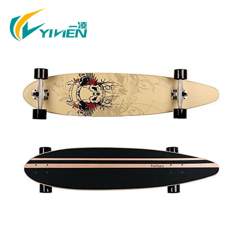 Customize Cut Shape Nature Wood Long Board Deck Wholesale Longboard Decks With Attractive Design