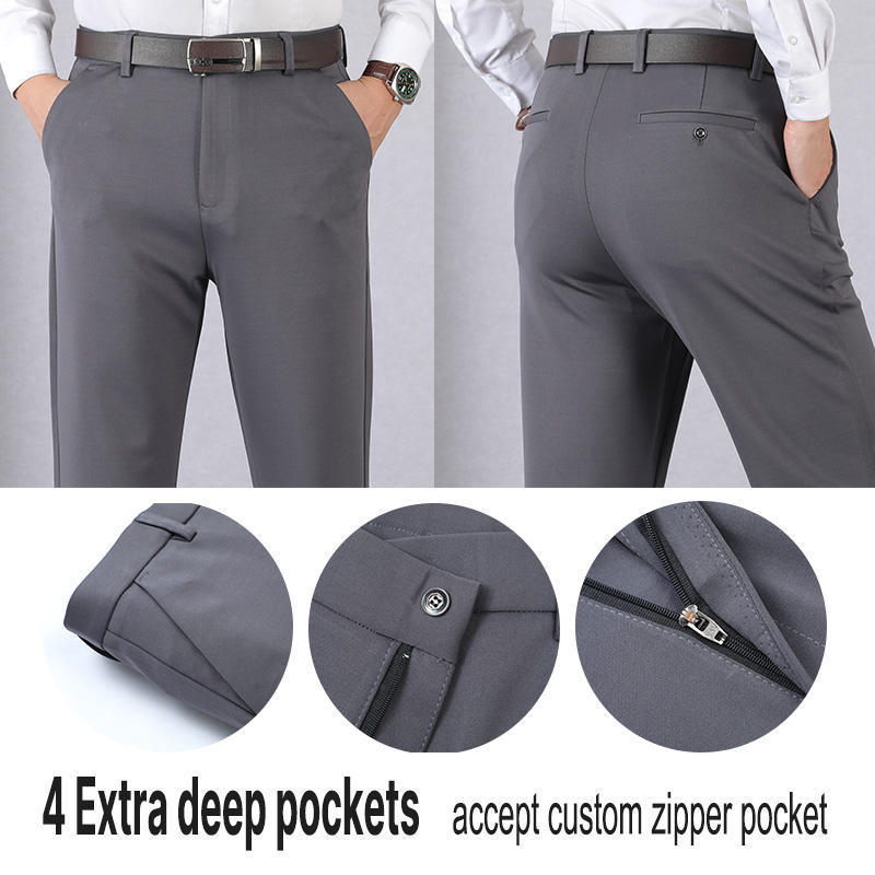 elastic waistband summer fabrics tailored slim fit stretch cuffed custom joggers mens golf pants