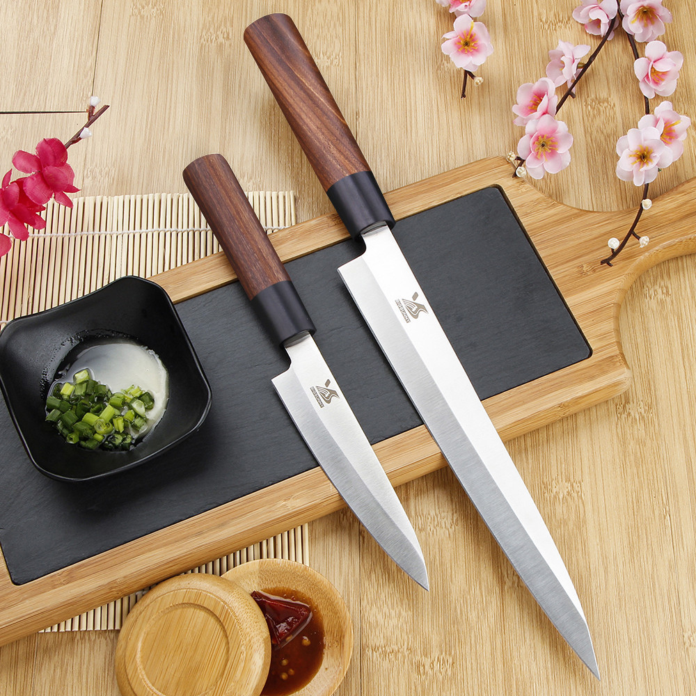 OEM New Style 3PCS Kitchen knife set Sashimi Sushi Deba Knife,  Stainless Steel Pro Slicing Knife