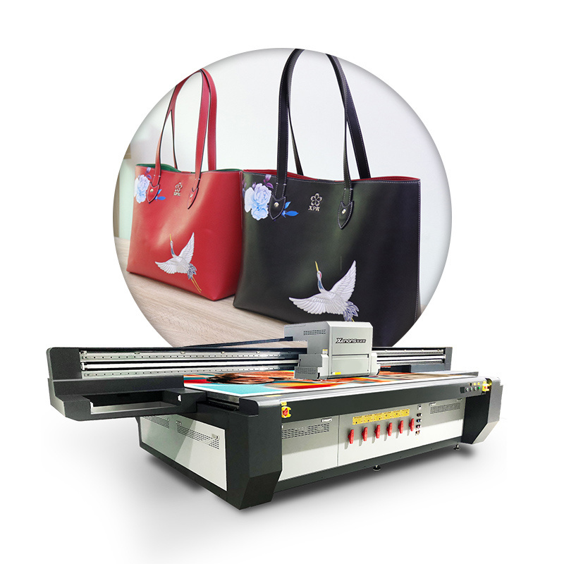 Hot sale Flatbed UV printer X3220 plastic bag non-woven bag handbags leather bags flexo printer printing machine