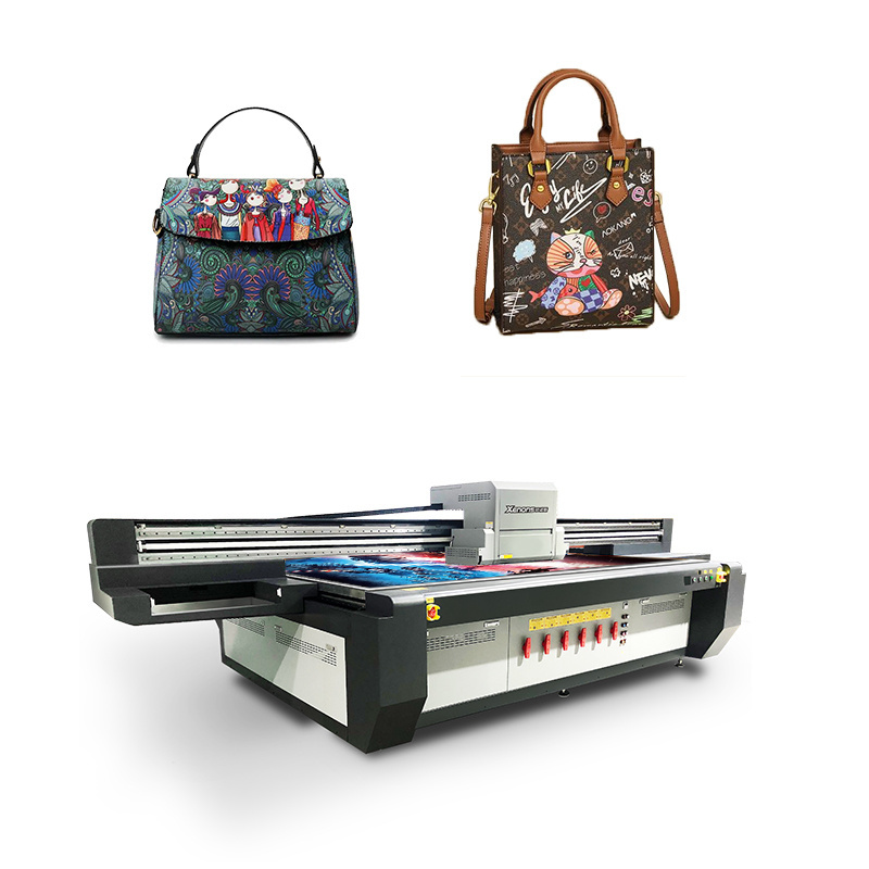 Hot sale Flatbed UV printer X3220 plastic bag non-woven bag handbags leather bags flexo printer printing machine