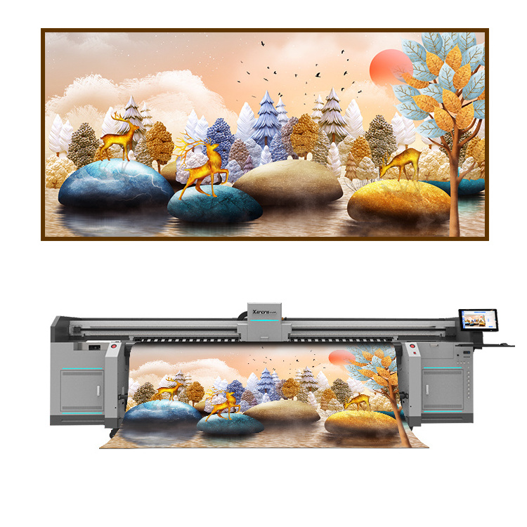 Xenons 3.2m UV roll to roll inkjet printer with i3200 head 3D wallpaper printing machine