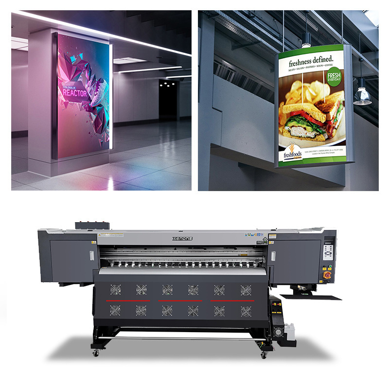 Xenons 8 head advertising printer Large Format Eco-Solvent Printer For Indoor and outdoor advertising production