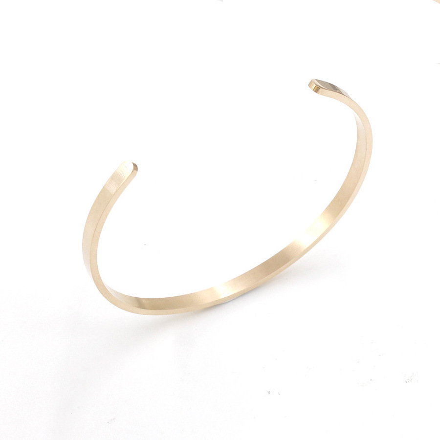 Custom stainless steel open cuff bangle bracelet DIY bracelet blanks wholesale for women