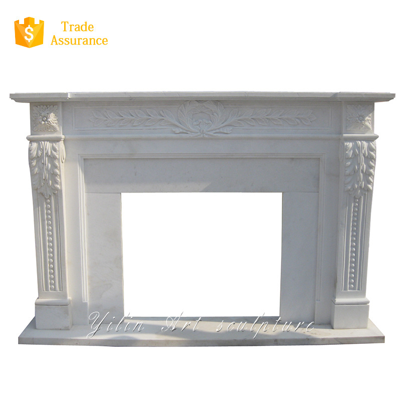 Indoor Classic Decorative Natural Gas marble Fireplace For Sale  YL-B192