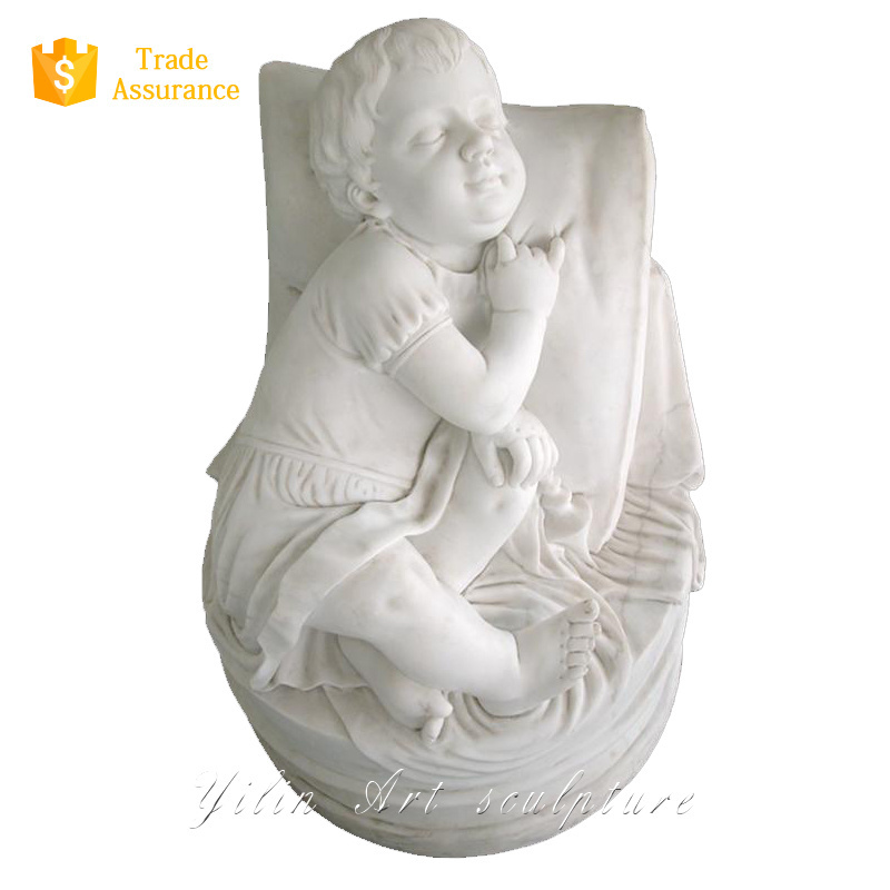 Marble Sculpture Large Marble Stone Children Statue For Sale