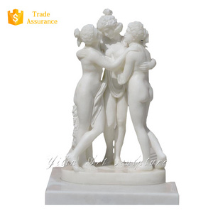 Western Classical Three Graces Nude Woman Statue(YL-R781)