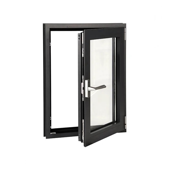 multiple colour high quality window triple glazed aluminium swing windows top hung model