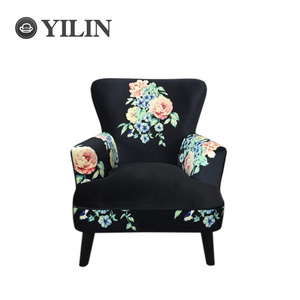 New Style Modern Black Single Sofa Chair For Living Room And Bedroom Upholstered Lounge Armchair Chair