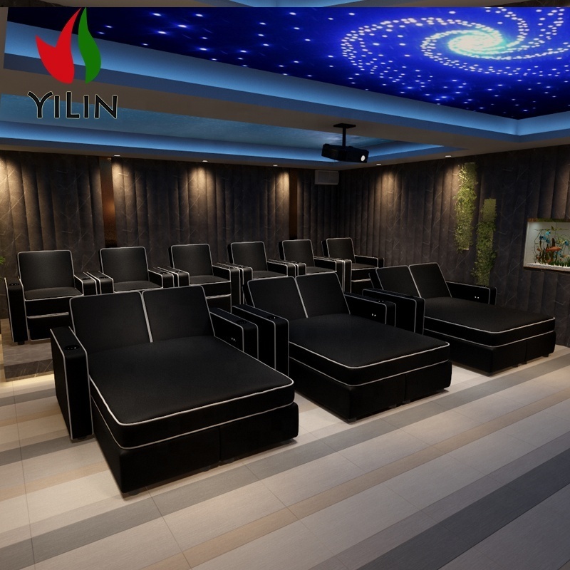 RH719 Yilin Furniture New Home theater Sofa Bed Design Multifunctional Home Theater Movie VIP Seating