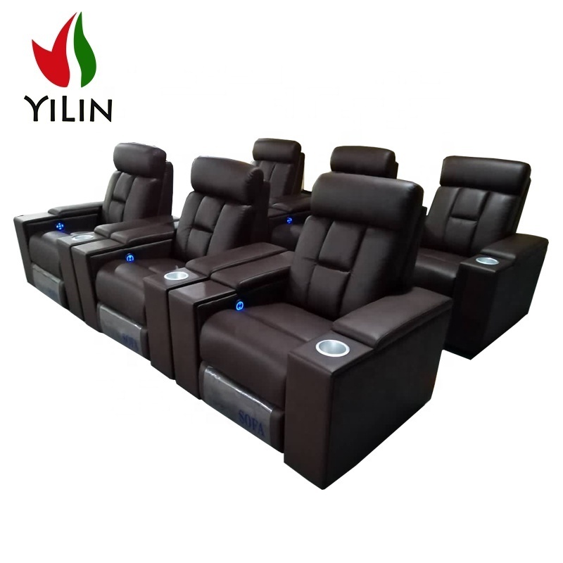 R935C Reception room use luxury chairs  leather chair cinema recliner modern home theater seating