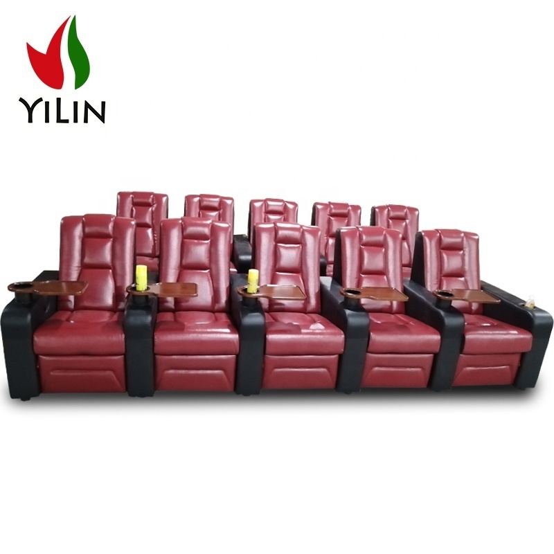 Electric Recliner Chair Theater Customizable Home Theatre Recliner Luxury  Waiting Room Seating  Movie Chair For Cinema