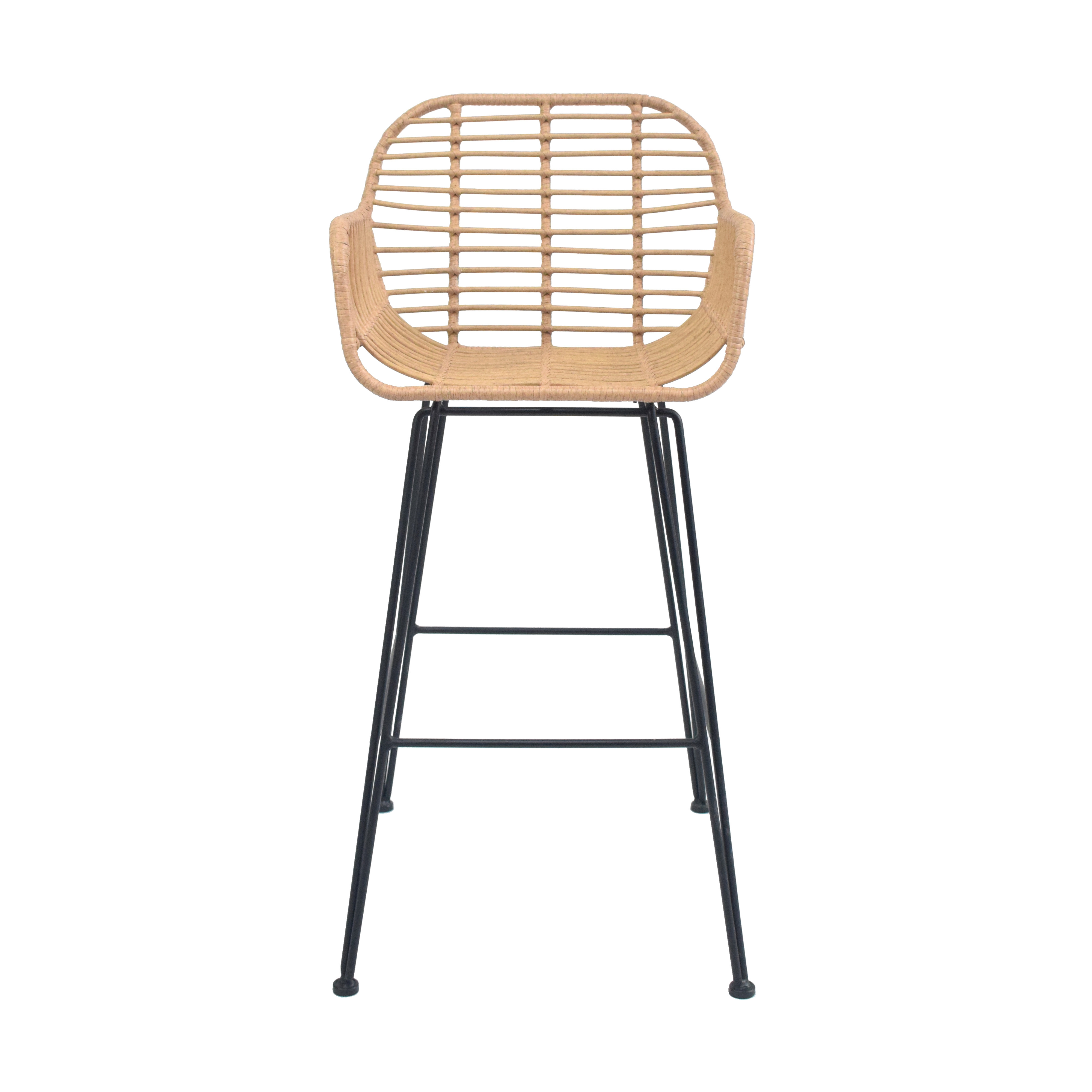 YILIN Modern Design Modern Rattan Restaurant Garden Bar Chair for Outdoor Provide Woven Rope Outdoor Furniture Customized Size