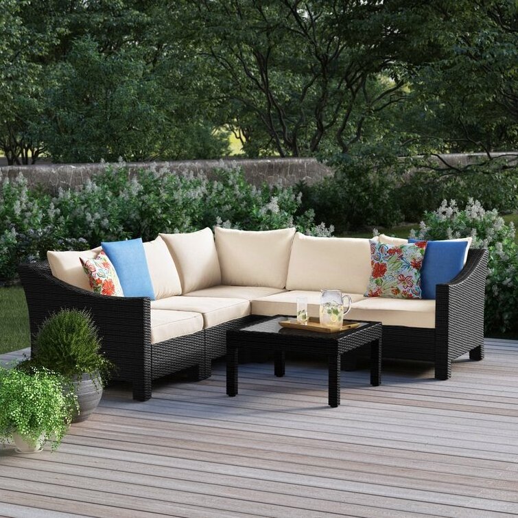 YILIN Hot Selling Handmade Rattan Sectional Seating Group UV Resistant Waterproof Outdoor Furniture Set