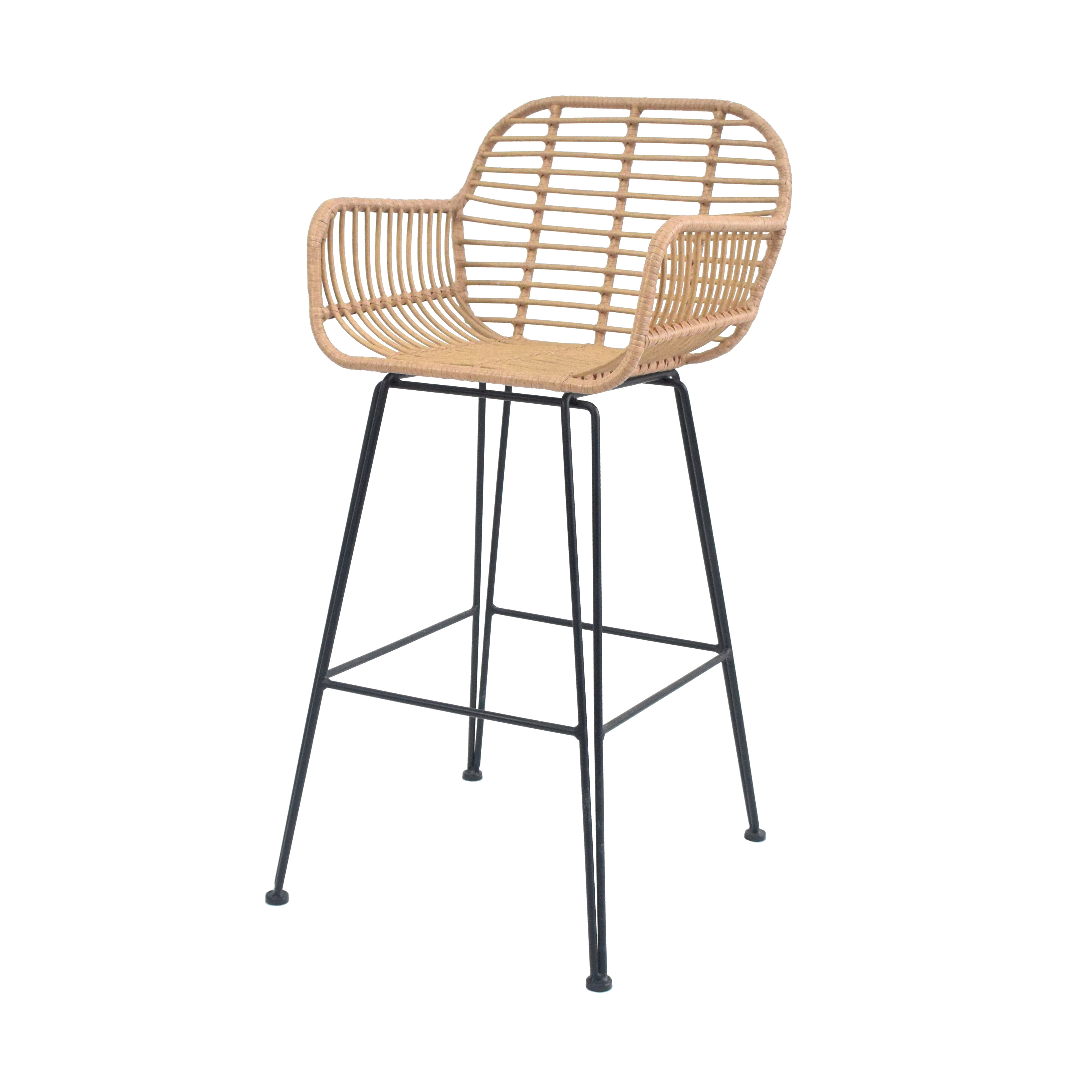 YILIN Modern Design Modern Rattan Restaurant Garden Bar Chair for Outdoor Provide Woven Rope Outdoor Furniture Customized Size