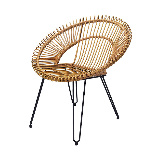 Classic Design Outdoor Garden Patio Hand-woven Imitate Rattan Outdoor Rope Garden Chair Waterproof Outdoor Chair Modern Provide