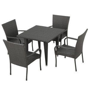 YILIN Hot Sale Square 4 - Person Outdoor Dining Set Handwoven Party Gathering Waterproof Durable Patio Furniture