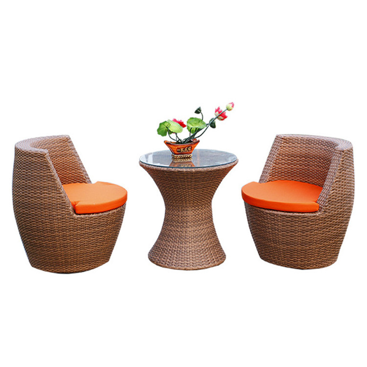 OEM ODM Outdoor Table and Chair Set Rattan Wicker Chairs Outdoor Furniture Modern Provide Patio Dining Set 6 Chair Garden Set