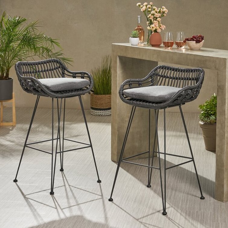 YILIN Modern Design Modern Rattan Restaurant Garden Bar Chair for Outdoor Provide Woven Rope Outdoor Furniture Customized Size