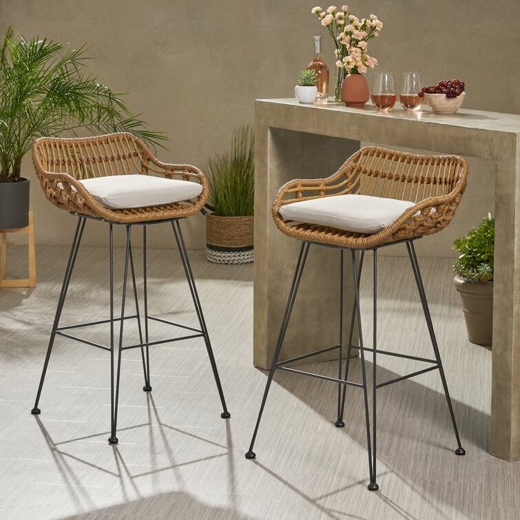 YILIN Modern Design Modern Rattan Restaurant Garden Bar Chair for Outdoor Provide Woven Rope Outdoor Furniture Customized Size