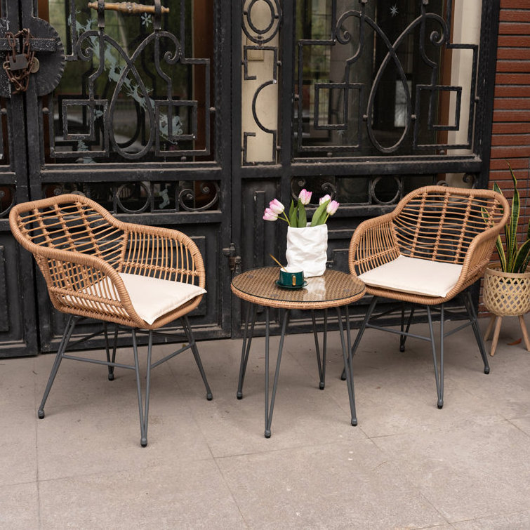 Classic Outdoor Waterproof Furniture Aluminum Frame Rattan Wicker patio Restaurant Dining Garden Chair