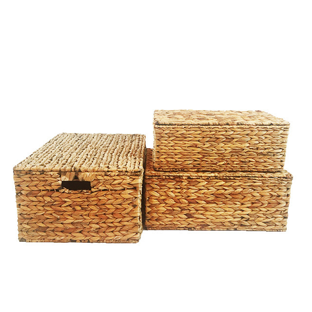 2022 Newest Hotel Homestay Must-Have Handwoven sundries dirty clothes storage basket Banana Leaf Storage Basket