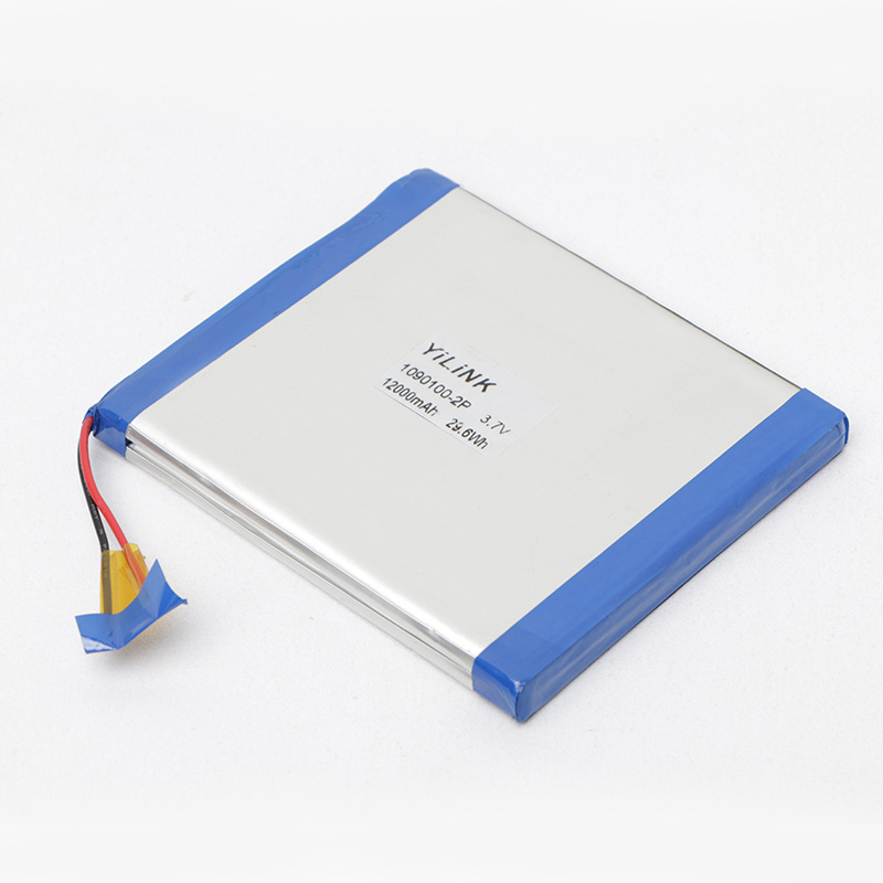 High capacity 5090100 1S2P Lithium polymer battery 12000mAh 3.7v lipo battery pack