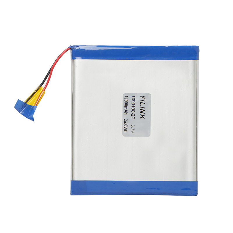 High capacity 5090100 1S2P Lithium polymer battery 12000mAh 3.7v lipo battery pack