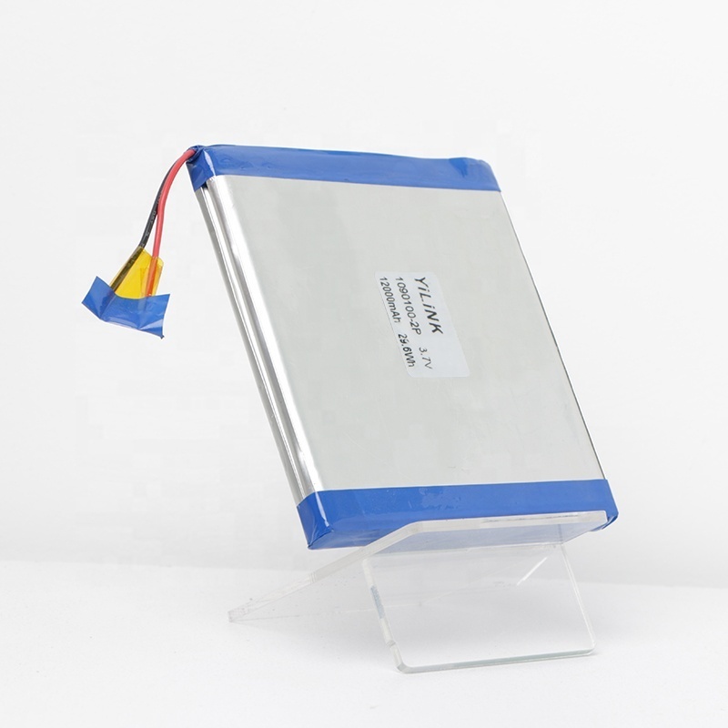 High capacity 5090100 1S2P Lithium polymer battery 12000mAh 3.7v lipo battery pack