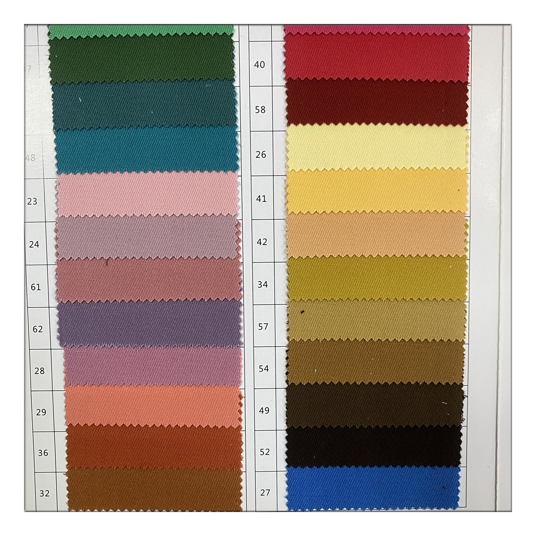 Soft Woven Velvet Cotton Stretch 21x16+70D 98% Cotton 2% Spandex Cotton Twill Fabric for Pants