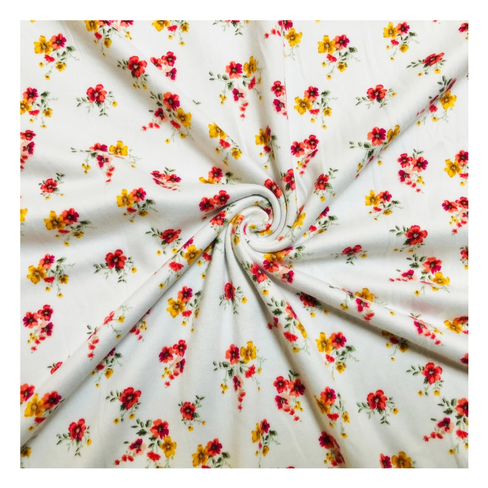 95% Polyester 5% Spandex Knitted DTY Brushed Polyester Elastane Fabric Custom Floral DTY Fabric 180gsm DTY Brush Print Fabric