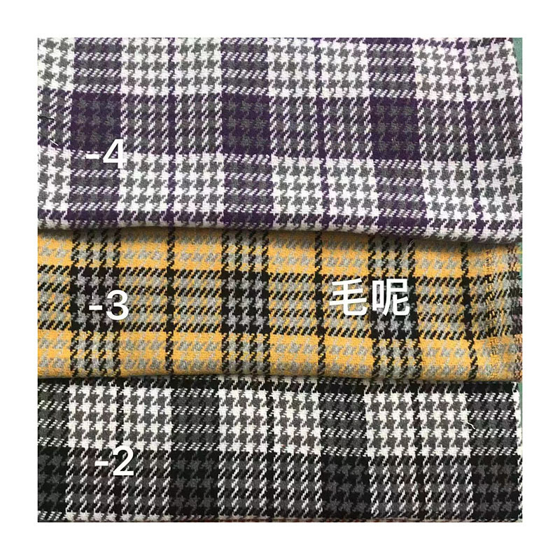 Mexico market winter cotton yarn dyed fabric 250-280gsm CVC yan dyed plain check fabric