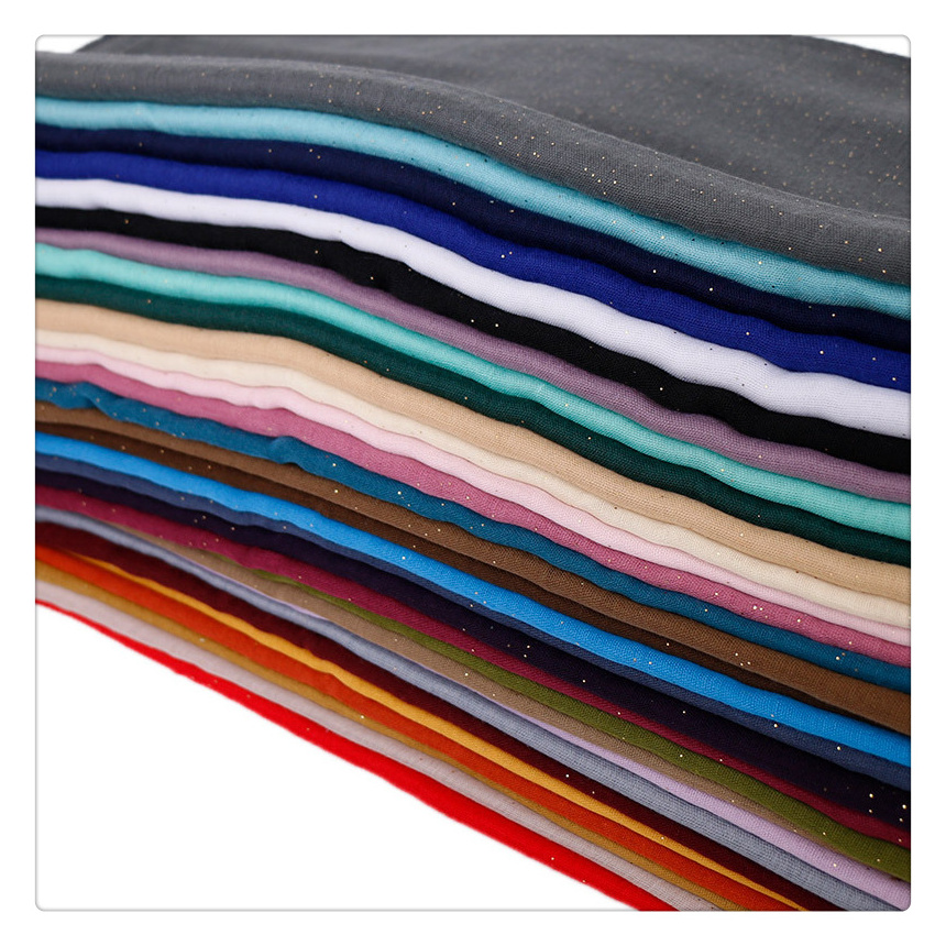 100% spun polyester voile fabric material for hijab/scarf