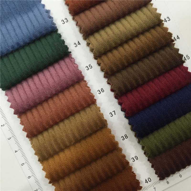 2020 Hot selling wide wale stripe velvet corduroy fabric wholesale