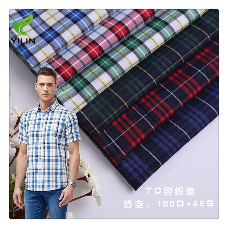 woven heavy 100% Cotton thick checks flannel 200gsm plaid CVC Yarn dyed fabric for shirt