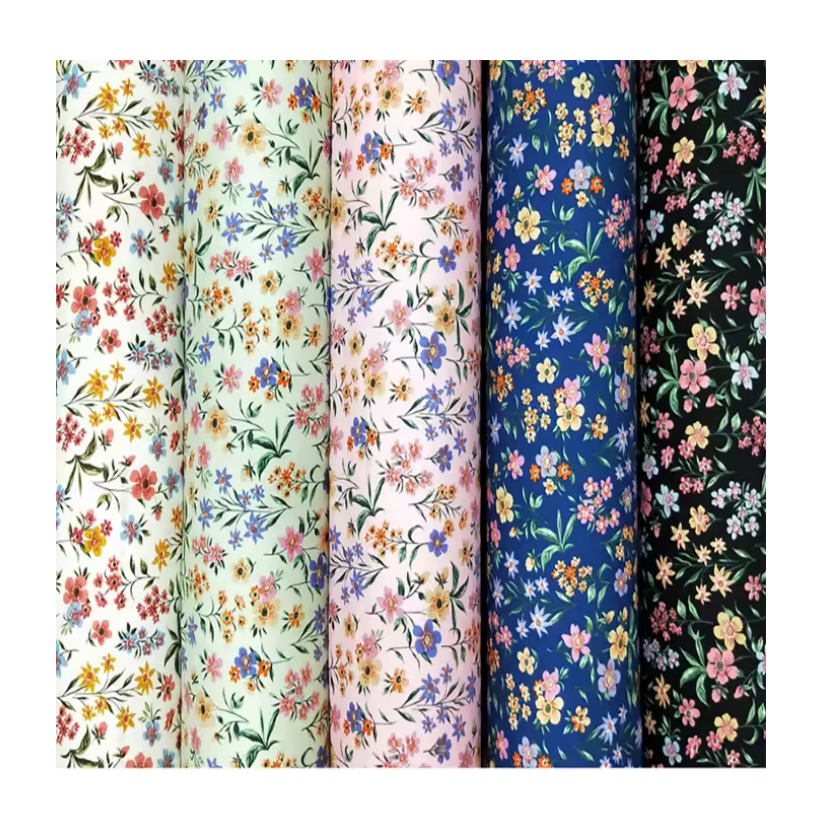 30s 32s 45s 3d Effect 100 Floral Digital Rayon Printed Viscose Rayon Fabric Woven Spun Rayon Challis Fabric Kain Manufacturer