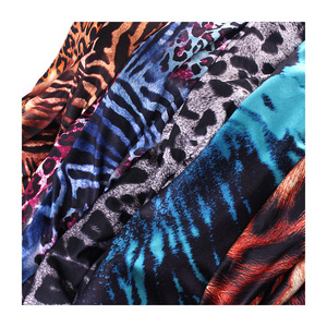 Knitted 92 Polyester 8 Spandex Brushed DTY Jersey Print Fabric 4 Way Stretch DTY Brush Print Fabric