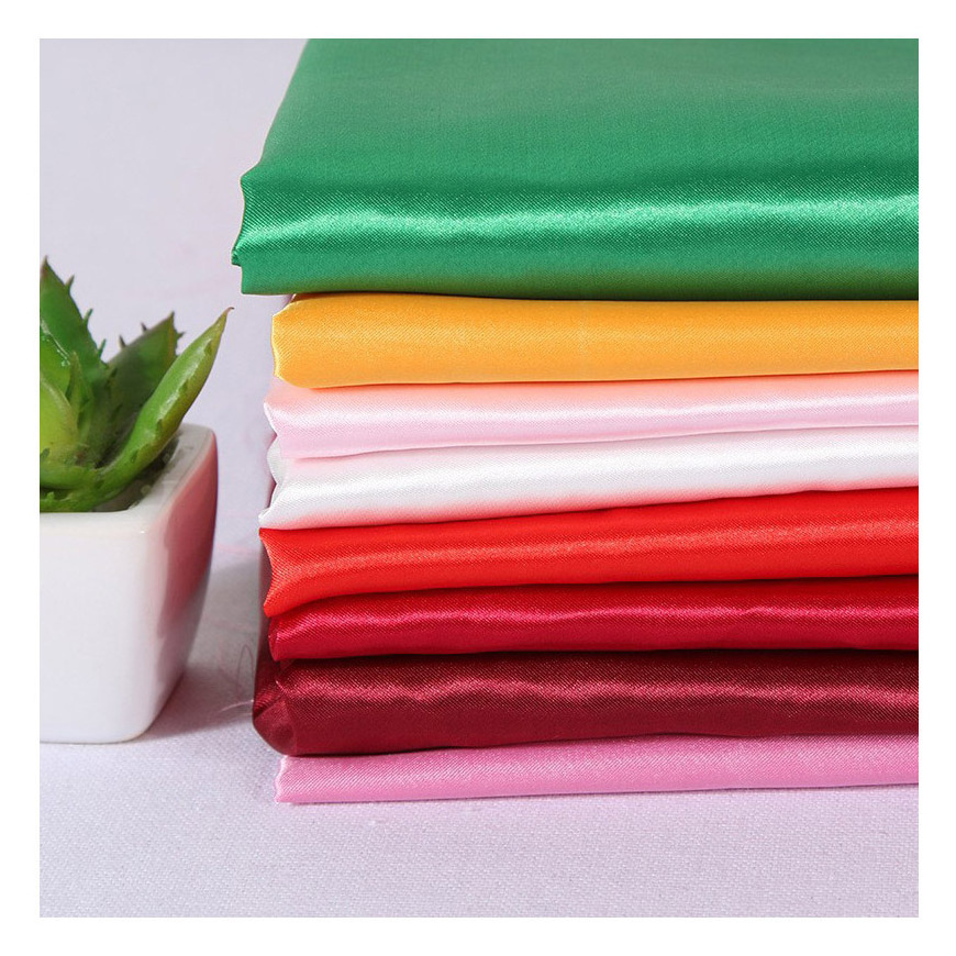 120-125gsm Duchess satin fabric stretch matte satin polyester satin fabric for dress