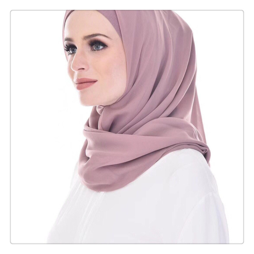 100% spun polyester voile fabric material for hijab/scarf