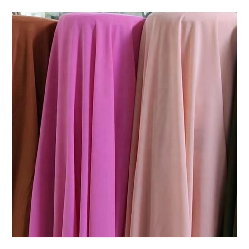 100% Polyester elastane Fabric Half Dull 80d Sph Poka Chiffon Fabric Twill stretch Sph Poka woven Dyed print Fabric for dress