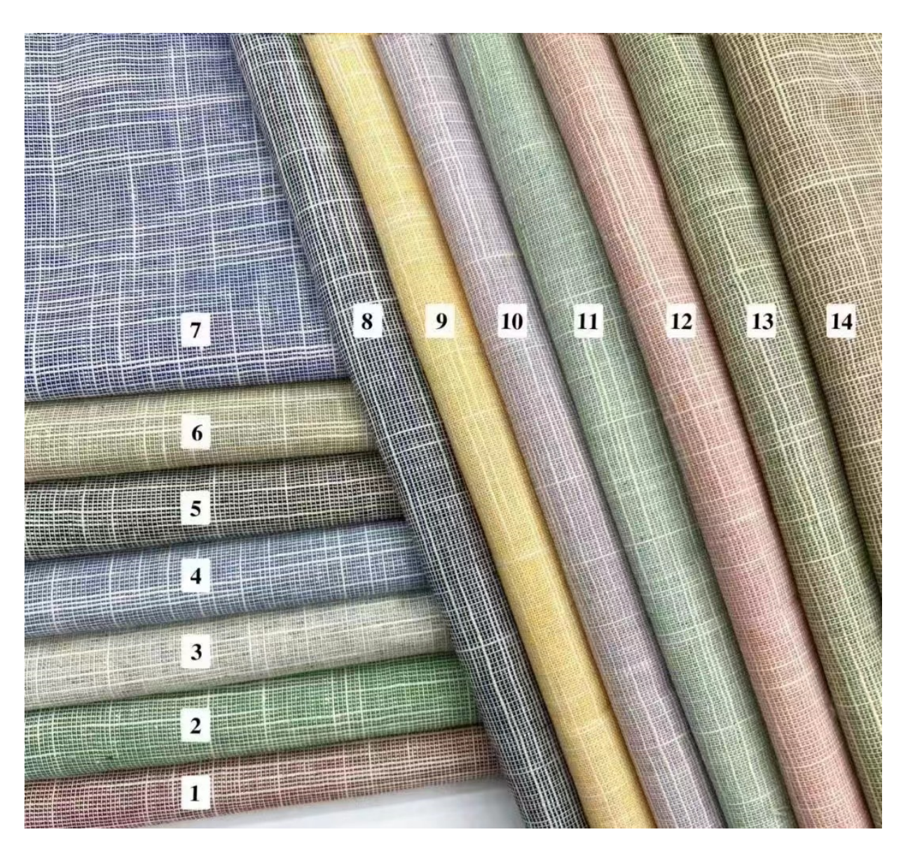 Woven CVC Yarn dyed twill Brushed check fabric check plaid egyptian cotton shirt fabric for Mexico clothing