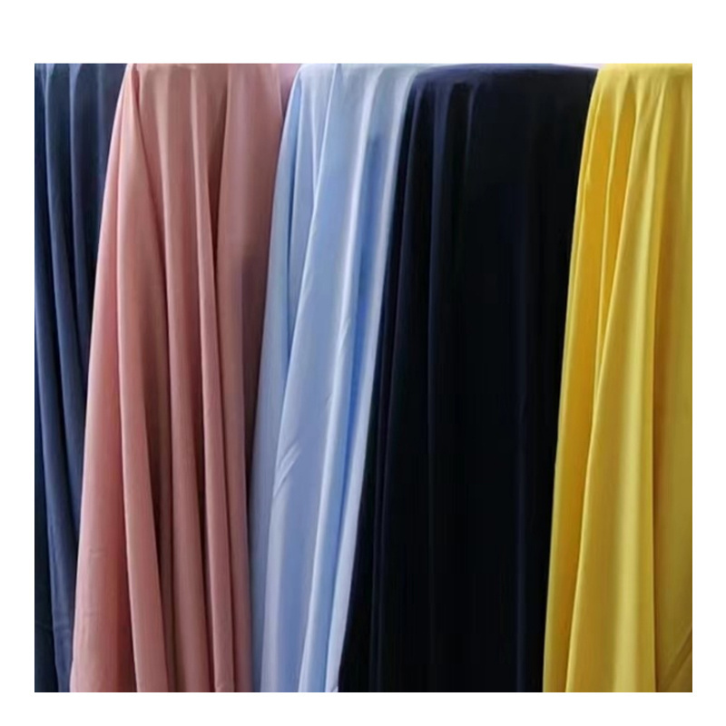 100% Polyester elastane Fabric Half Dull 80d Sph Poka Chiffon Fabric Twill stretch Sph Poka woven Dyed print Fabric for dress