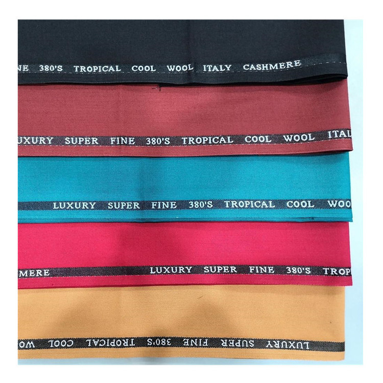 Tr polyester viscose fabric for robe with English selvage