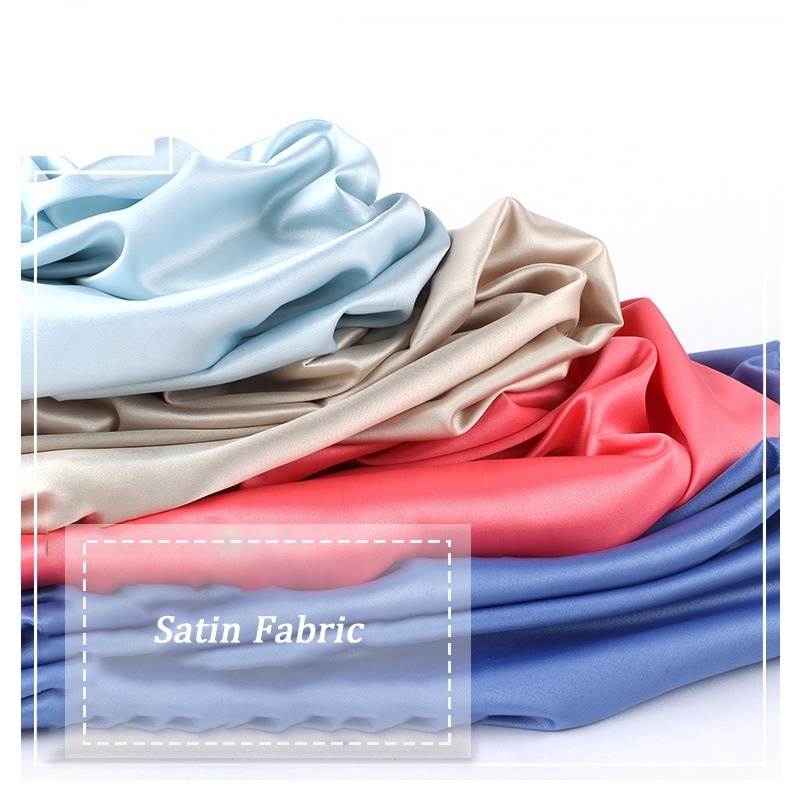 140gsm 160gsm matte polyester satin fabrics for clothing dresses lining fabric 100% Polyester liquid satin silk fabric