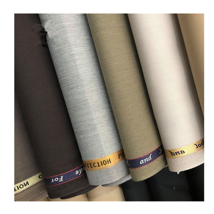 Tr polyester viscose fabric for robe with English selvage