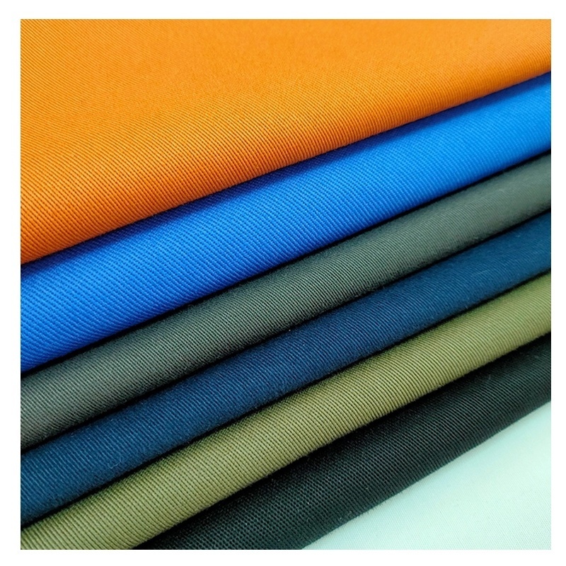 Men Clothing Material 95 Cotton stretch 5 spandex Fabric cotton elastane twill fabric for trousers pants