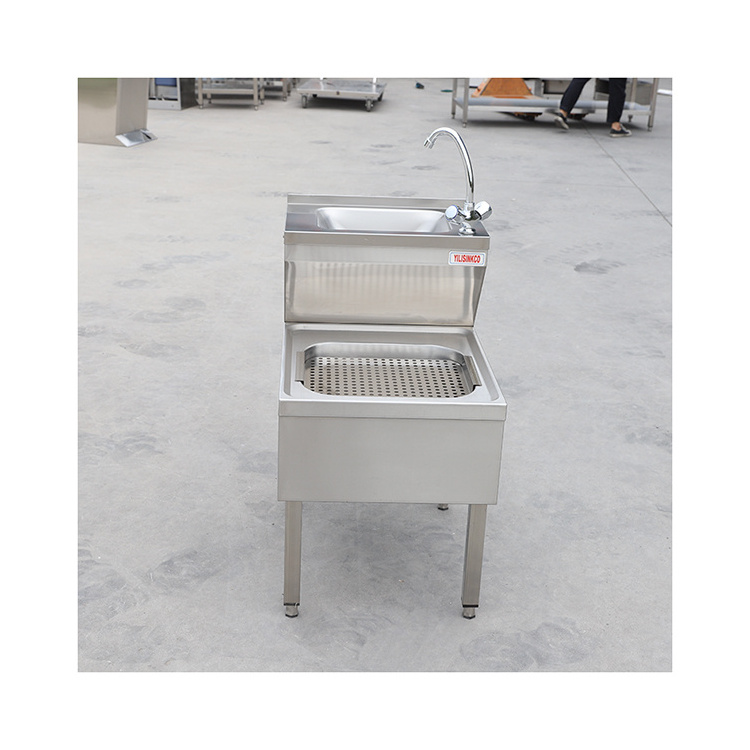 Commercial Sanitary Stainless 304 Cabinet Janitorial Unit Hand splash guard stainless steel Kitchen Sinks