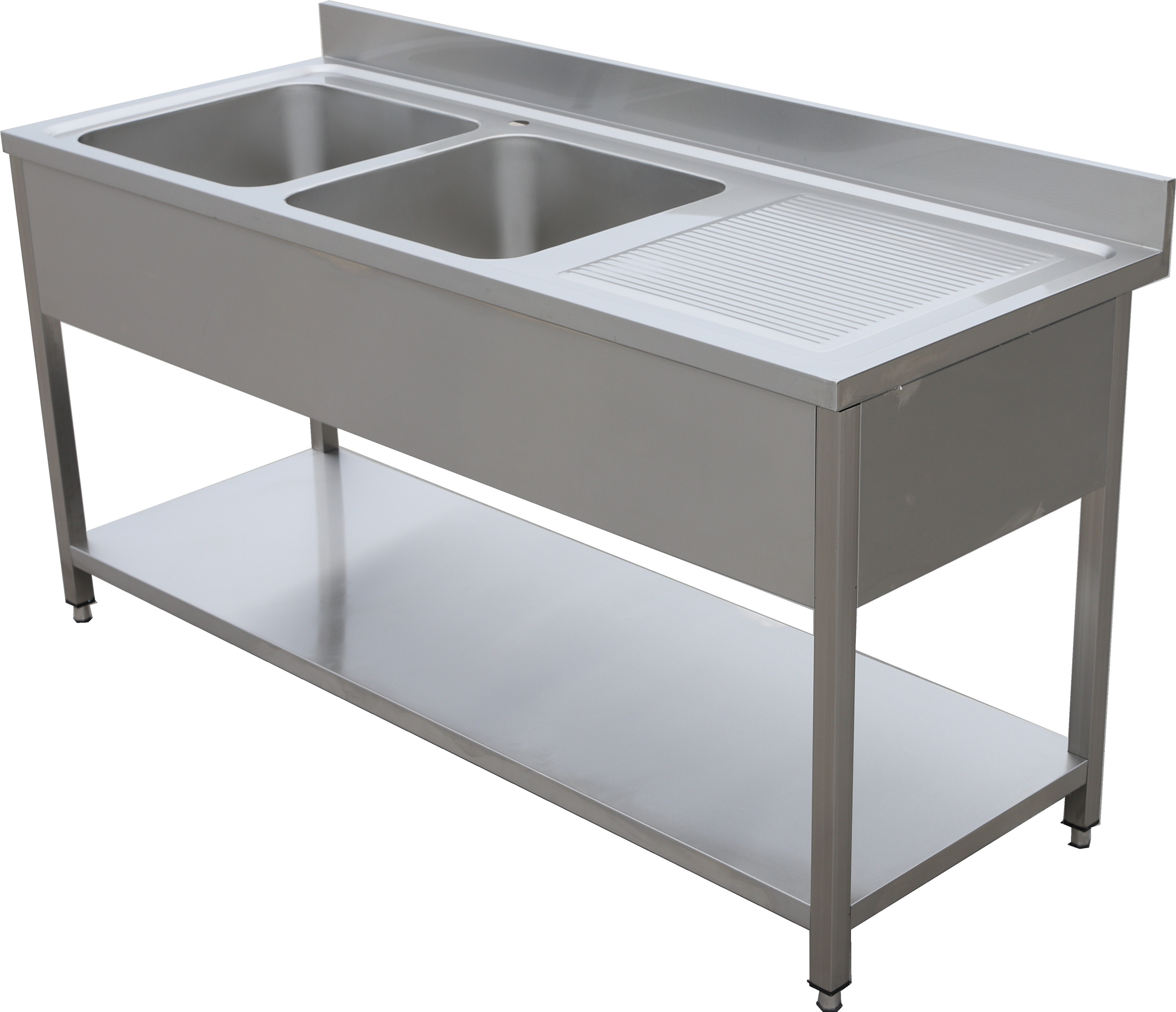 Professional Durable commercial portable stainless steel double bowl kitchen sink