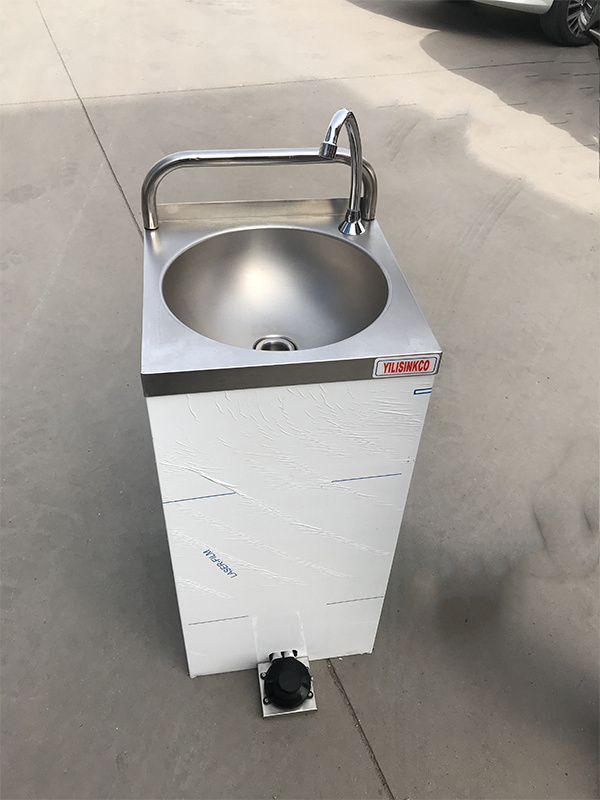 Modern Design Commercial Stainless Steel Foot Operated Hand Wash Portable Medical Sink