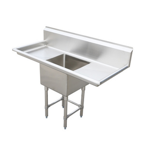 High quality kitchen sink Restaurant Kitchen Equipment stainless steel sink with drainboard